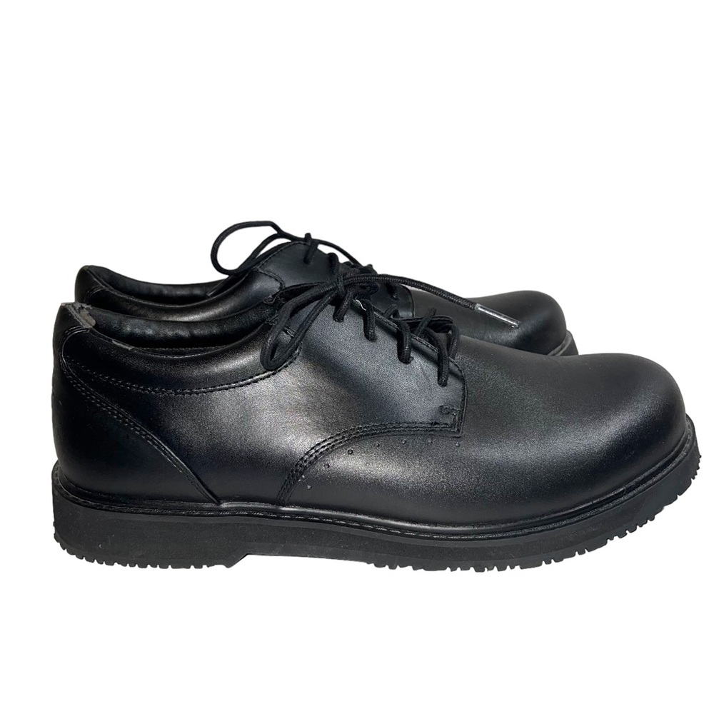 Propet Mens Size 10 Black Leather Lace Up Shoes